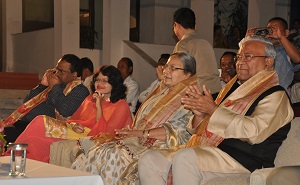 The Governor of Arunachal Pradesh Shri. P B  Acharya   and  State First Lady Smti. Kavita Acharya celebrates Kristi Kendra Bihu at Naharlagun on 1st May�2017. 